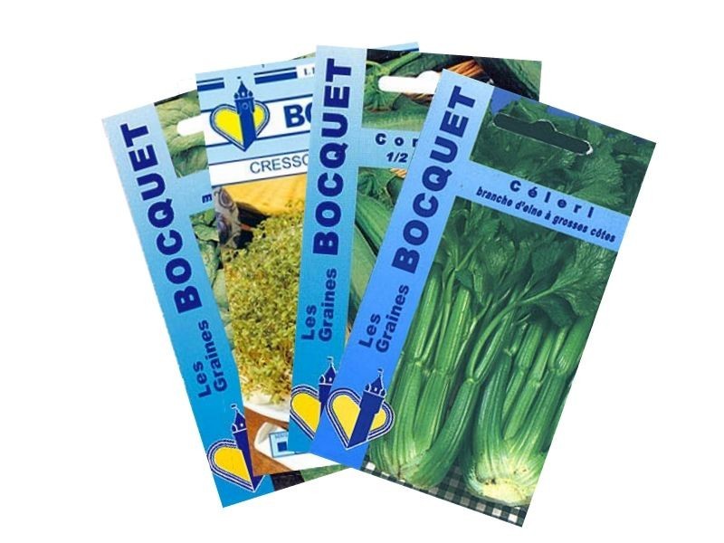 Lot 4 sachets de légumes spécial smoothie vert | Graines Bocquet