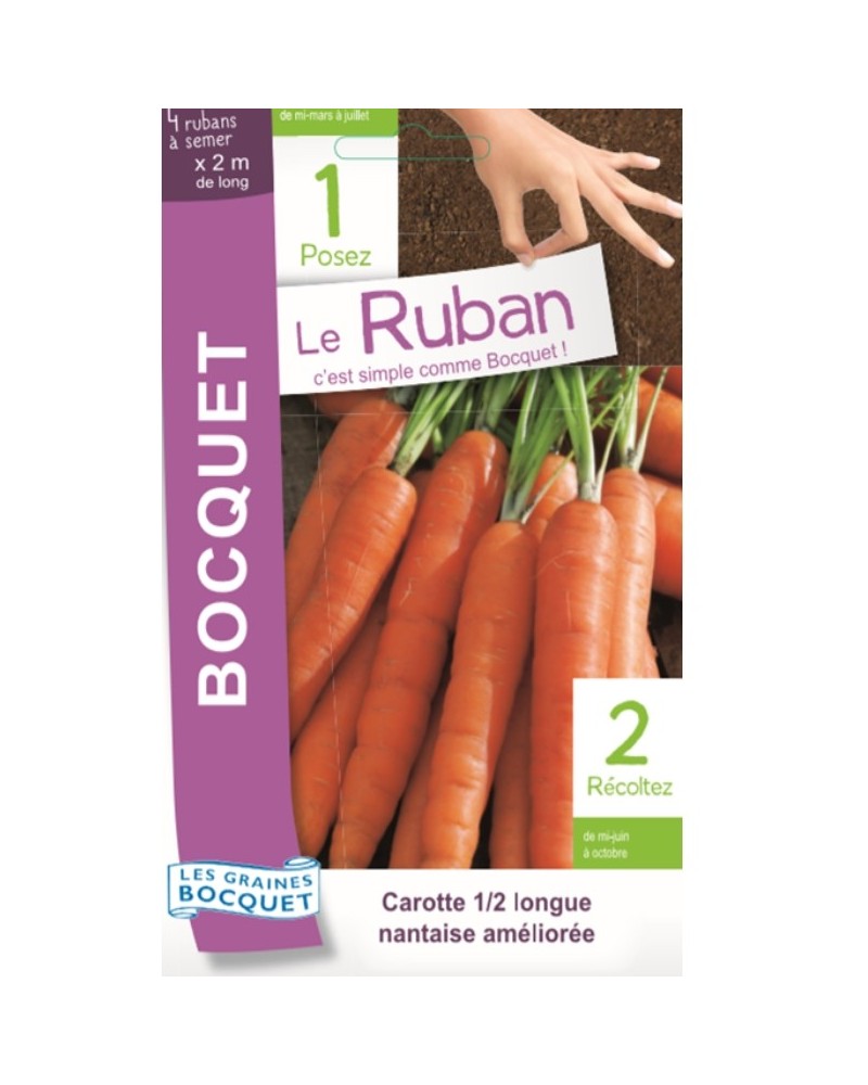 Graines de Carotte Nantaise en ruban  | Graines Bocquet