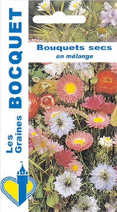 Graines de fleurs pour bouquets secs en mélange | Graines Bocquet
