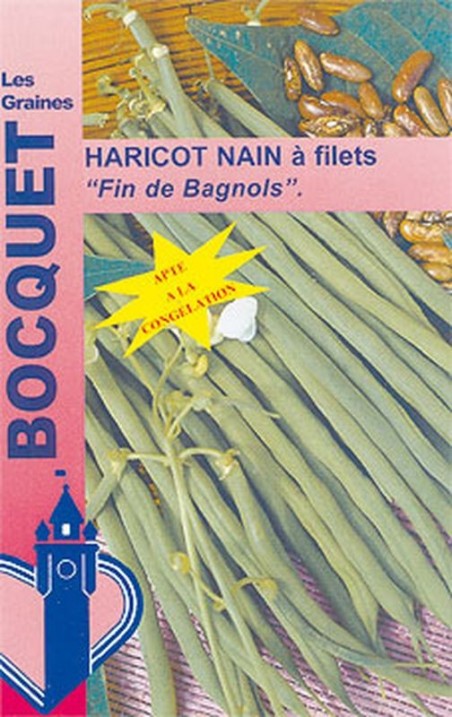 Graines de Haricot nain à filet fin de Bagnols | Graines Bocquet