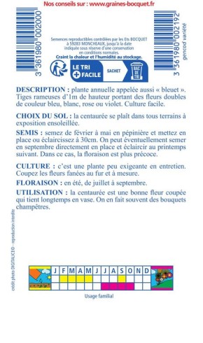 Centaurée barbeau en mélange