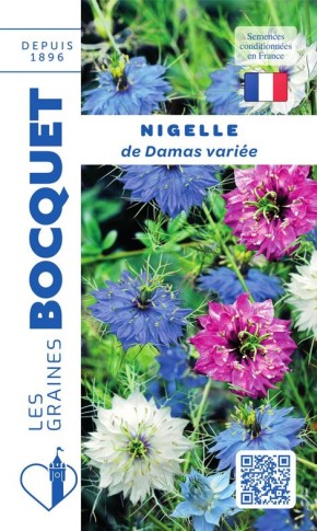 Graines de Fleurs : Nigelle de Damas variée | Graines Bocquet