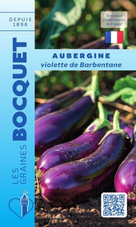Graines d'Aubergine de Barbentane à semer | Graines Bocquet