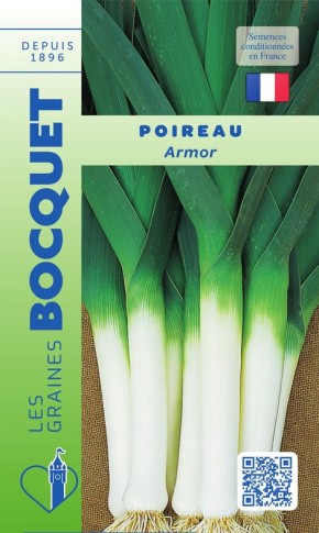 Graines potagères de Poireau Armor à semer | Les Graines Bocquet