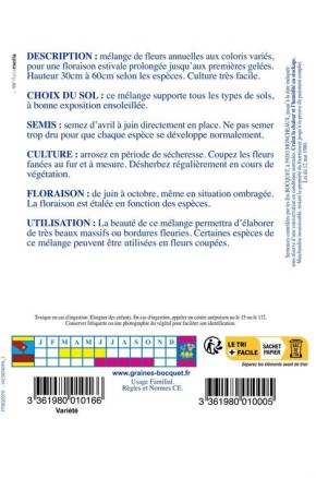 Mélange de fleurs champêtres Grand sachet