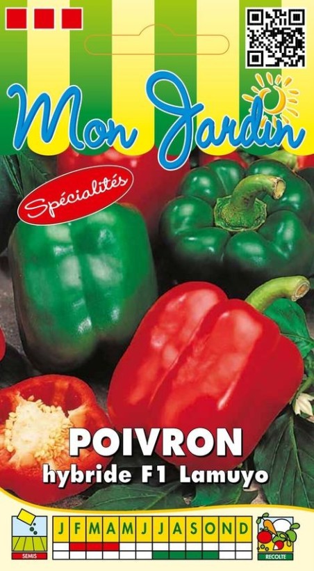 Graines de Poivron LAMUYO HYBRIDE F1 à semer | Graines Bocquet
