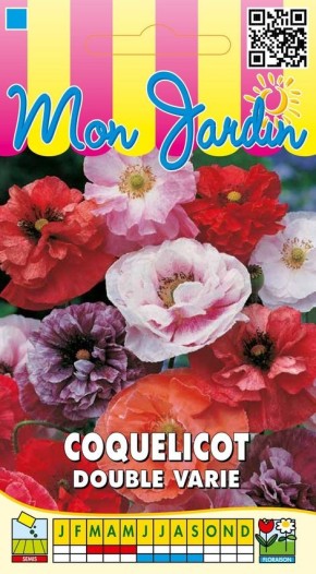 Graines de Coquelicot double varié à semer | Graines Bocquet