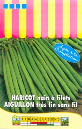 Graines de haricot nain à filet Aiguillon  | Graines Bocquet