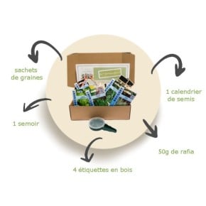 Box cadeau de jardinage - Légumes originaux