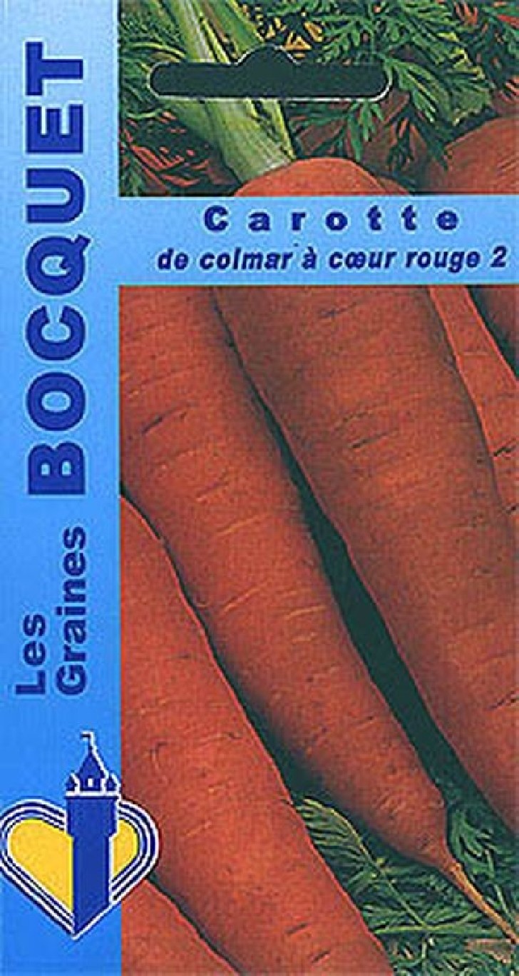 Graines de carotte de Colmar à cœur rouge-2 | Graines Bocquet